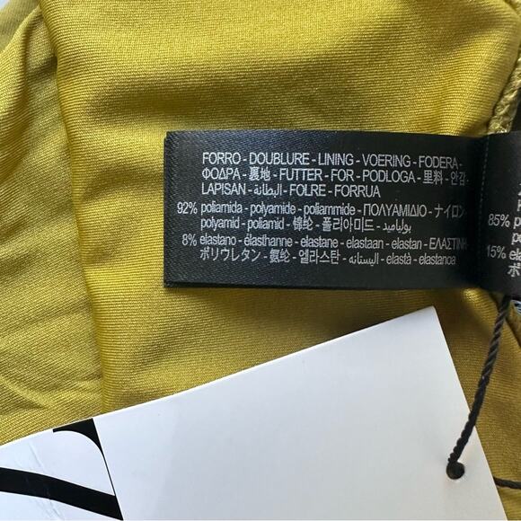 NWT ZARA ASYMMETRIC BIKINI TOP AND BOTTOM. OLIVE GREEN. SIZE SMALL- SET - Picture 12 of 13